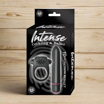 Vibrating Cock Ring with 10 Function Bullet Cock Rings My Amazing Fantasy